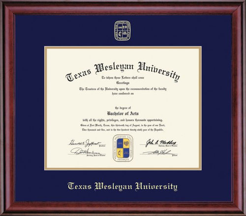 Texas Wesleyan University 8.5'' x 11'' Classic Diploma Frame