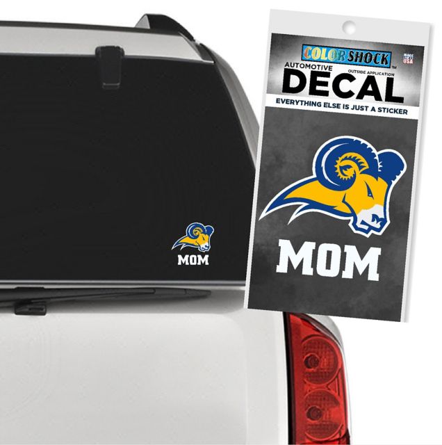 Texas Wesleyan University Rams Mom Decal