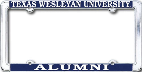 Texas Wesleyan University Alumni Thin Rim License Plate Frame
