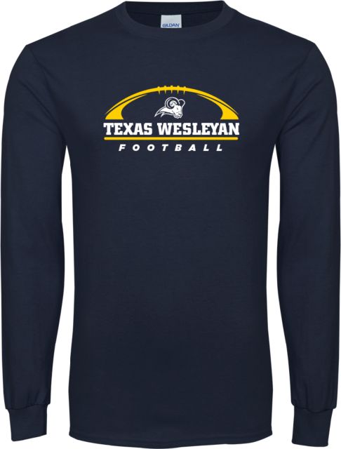 Texas Wesleyan Long Sleeve T Shirt Football Design - ONLINE ONLY