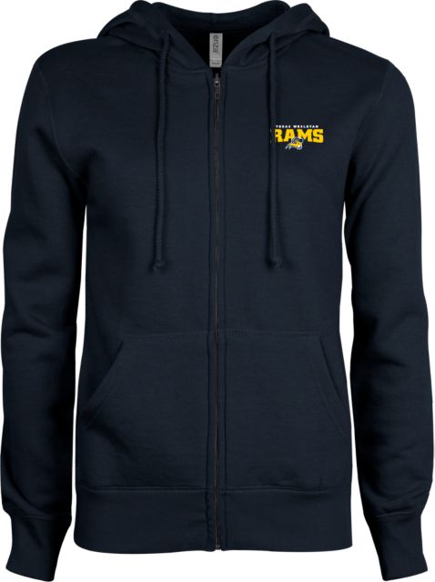 Texas Wesleyan ENZA Ladies Fleece Full Zip Hoodie Primary Mark - ONLINE ONLY