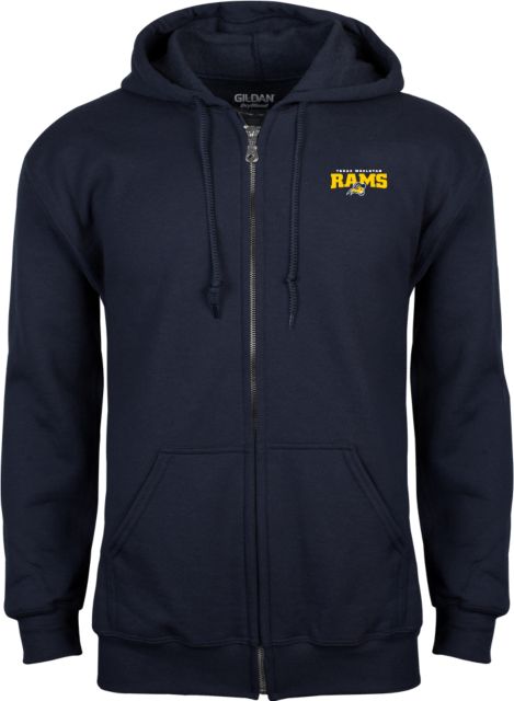 Texas Wesleyan Fleece Full Zip Hoodie Primary Mark - ONLINE ONLY