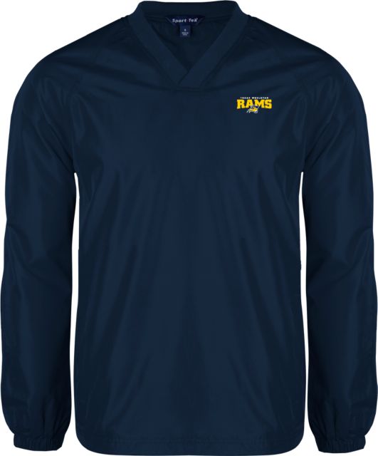 Texas Wesleyan V Neck Raglan Windshirt Primary Mark - ONLINE ONLY